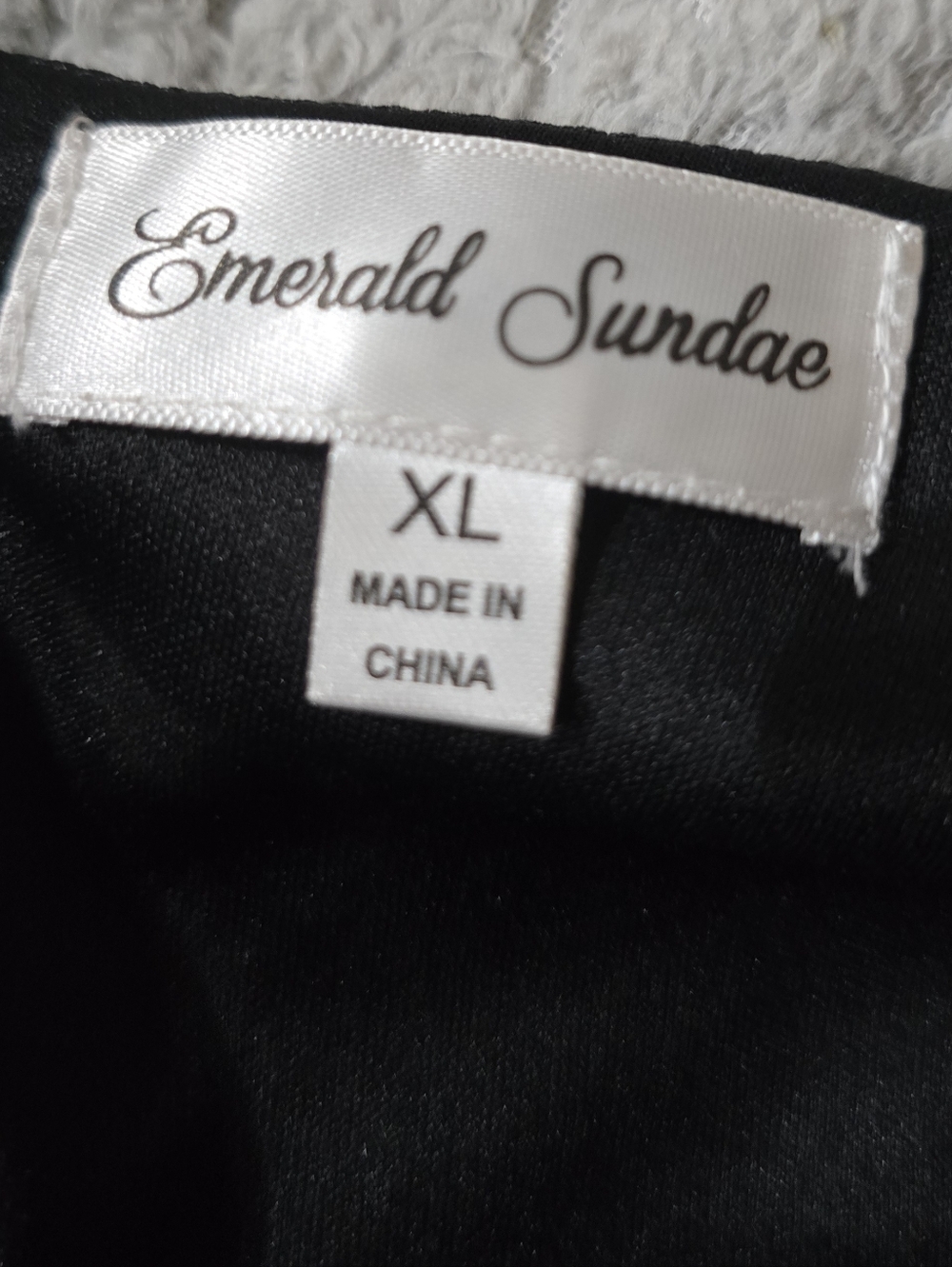 Emerald Sundae Black Ruffled Ruched Slip Dress - Picture 2 of 5
